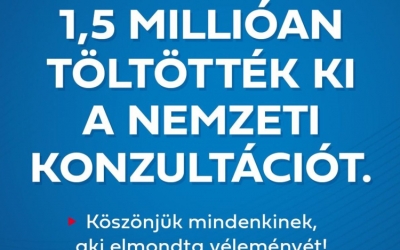 Nemzeti konzultáció - A válaszadók elsöprő többsége egyetért a kormánnyal