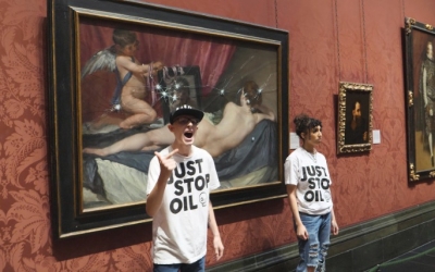 Ismét nagy értékű festményt rongáltak meg környezetvédő aktivisták Londonban